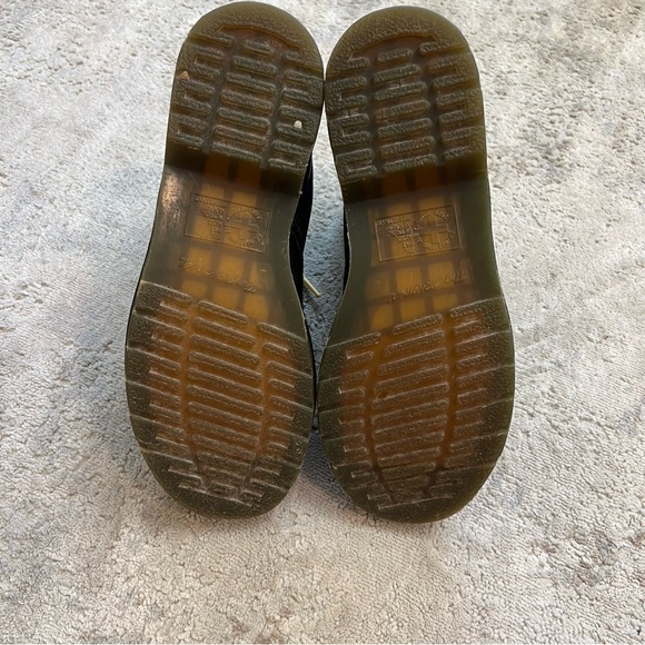 Dr. Martens Black Lace Up Boots with Yellow Laces - Picture 6 of 9